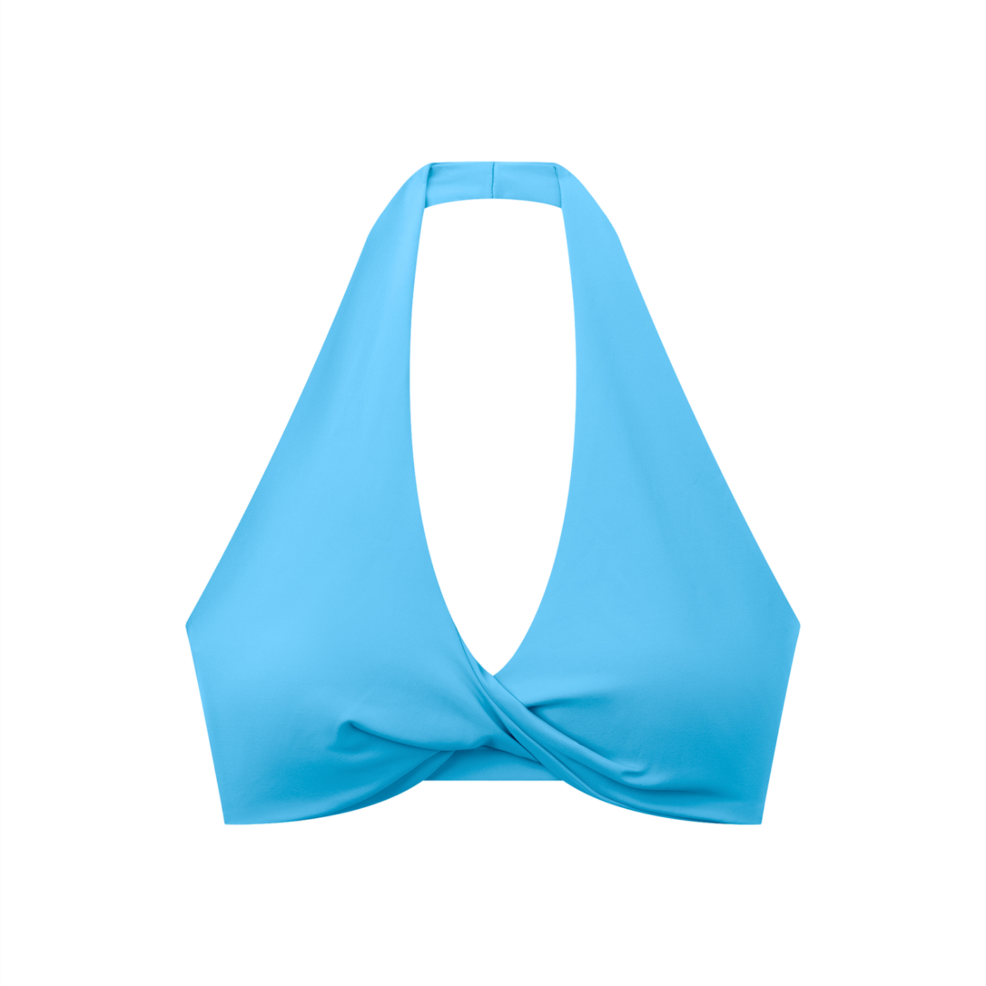 Women's Pleated Halter Sports Bra