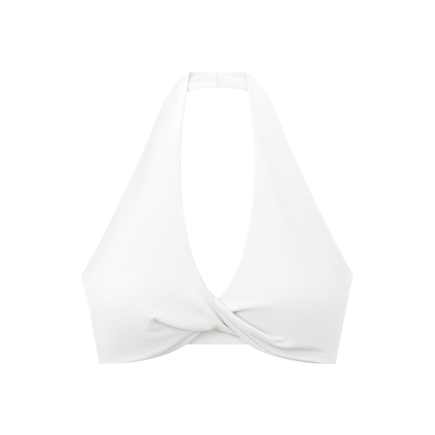 Women's Pleated Halter Sports Bra