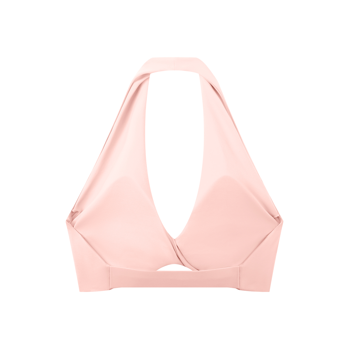 Women's Pleated Halter Sports Bra