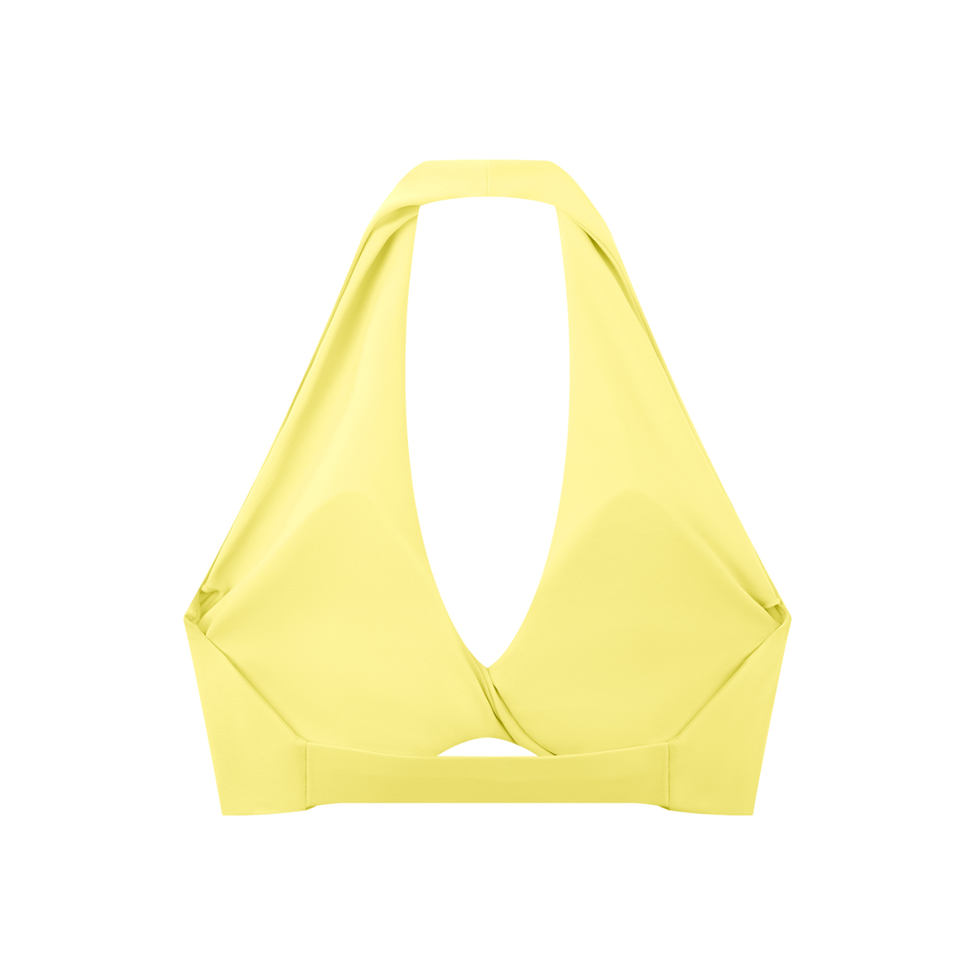 Women's Pleated Halter Sports Bra