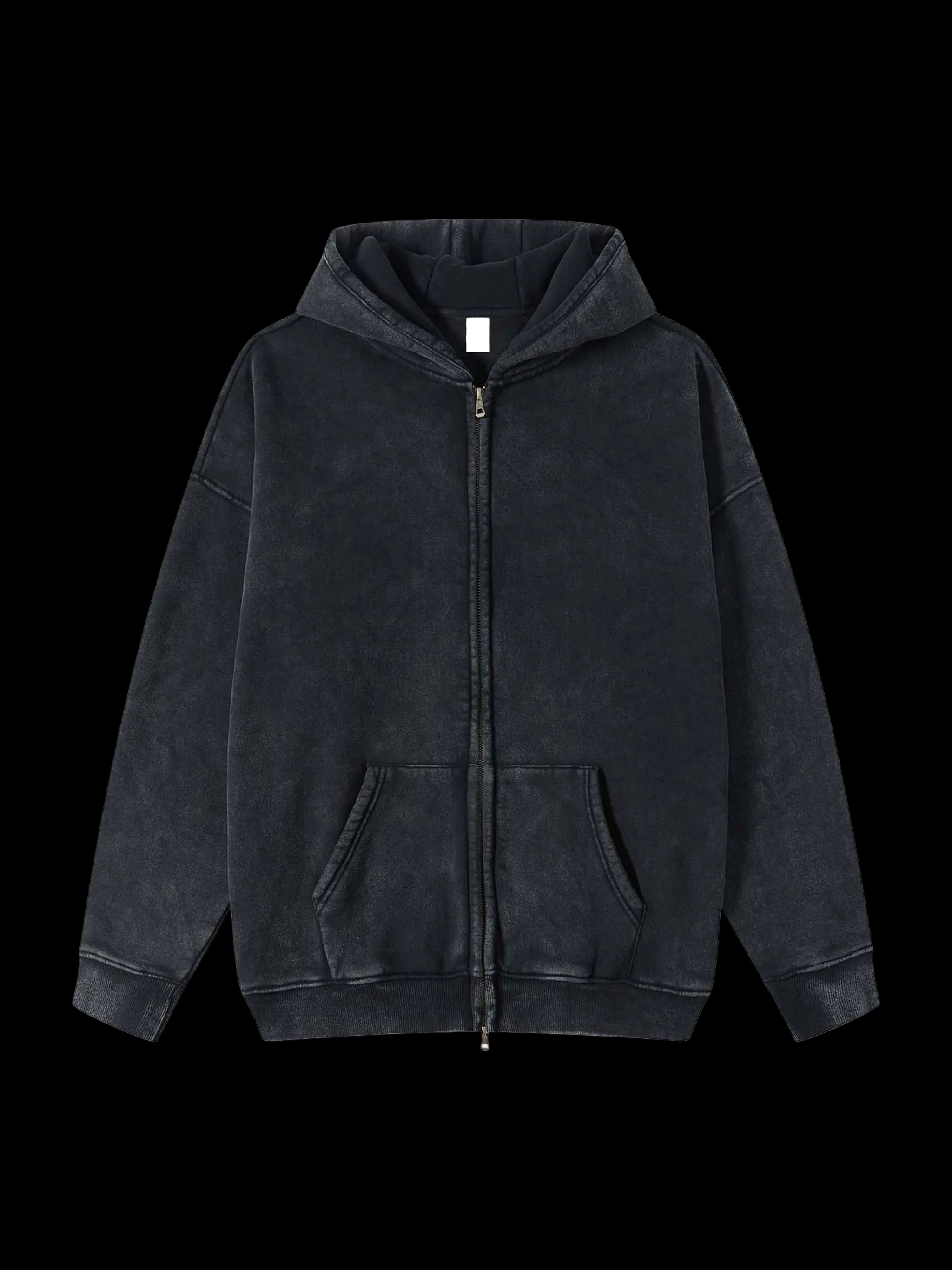 Black hoodie on a white background